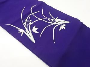 塩瀬手描き花葉模様名古屋帯